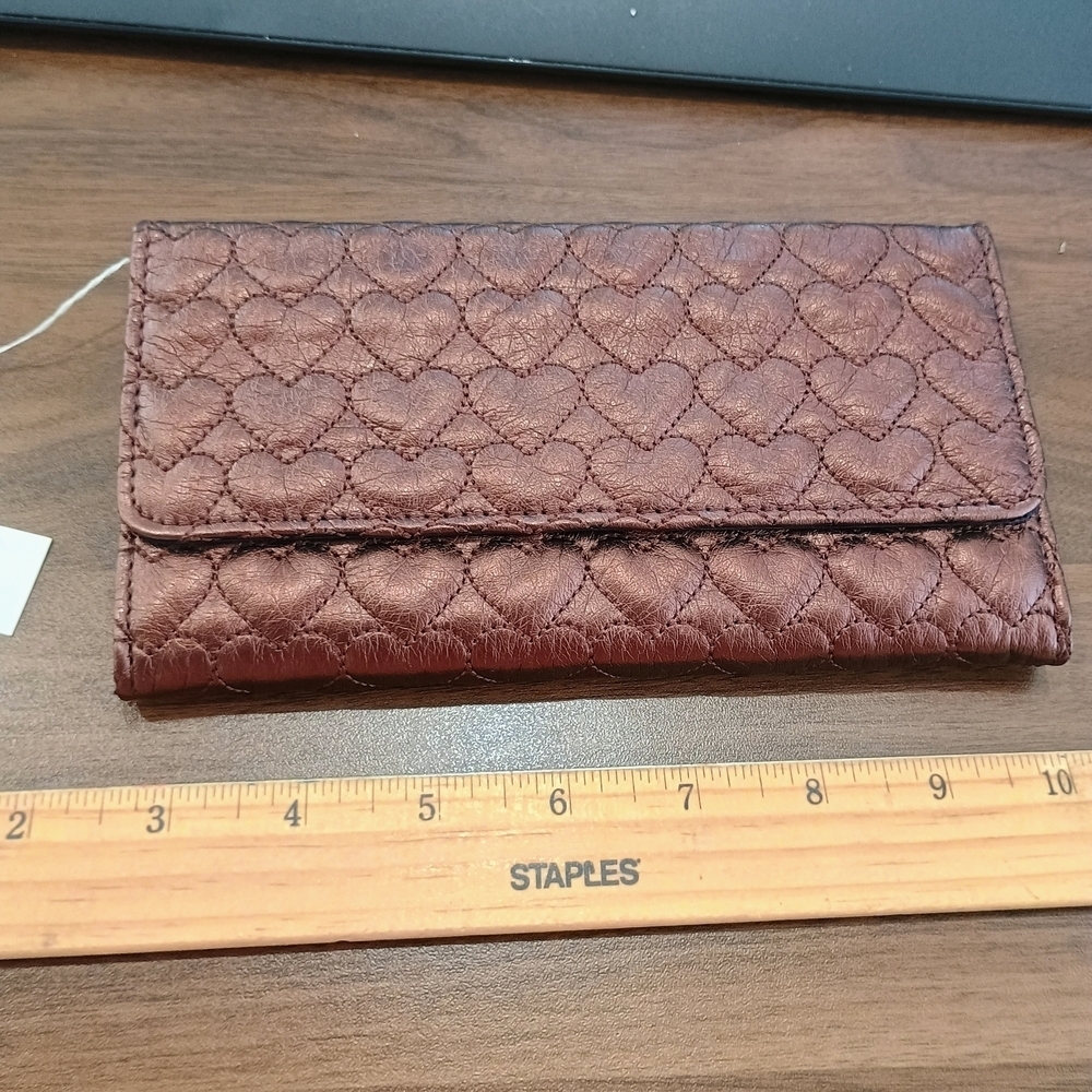 Elegant Brown Vegan Leather Women's Wallet